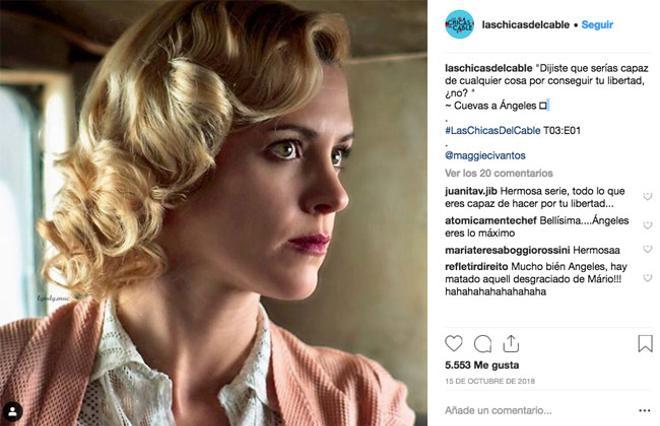 Maggie Civantos en 'Las chicas del cable'