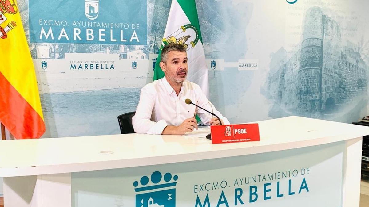 El portavoz del grupo municipal socialista de Marbella, José Bernal