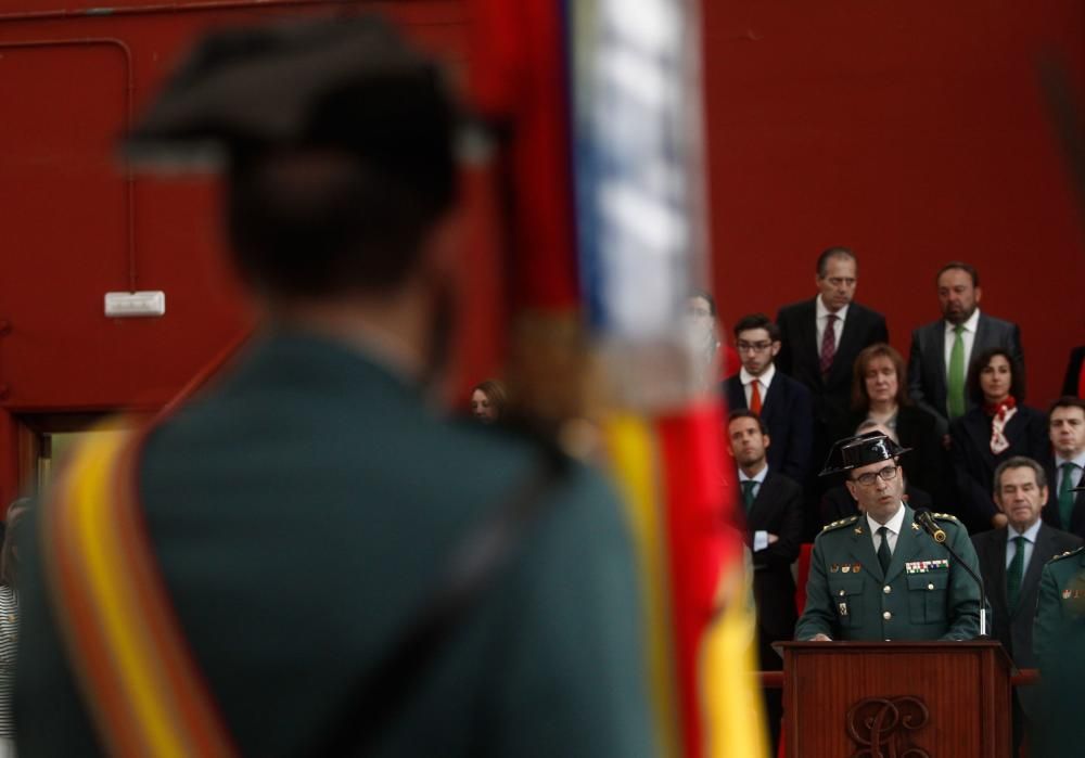 Acto del 173 aniversario de la Fundación de la Guardia Civil en Rubín