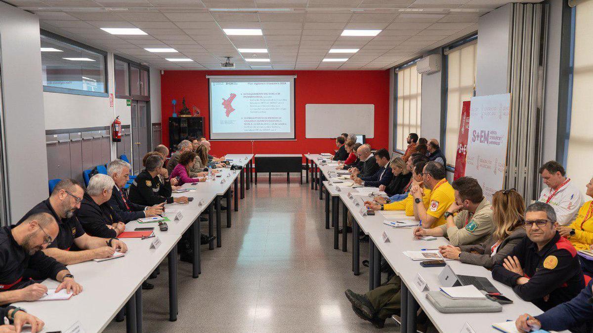 Reunión del encuentro de coordinación de emergencias de la Comunitat Valenciana.