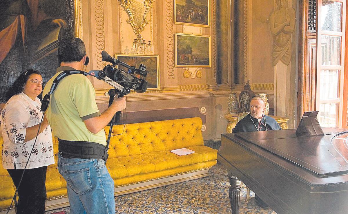María José Cárceles dirigiendo el cortometraje 'Sentir'