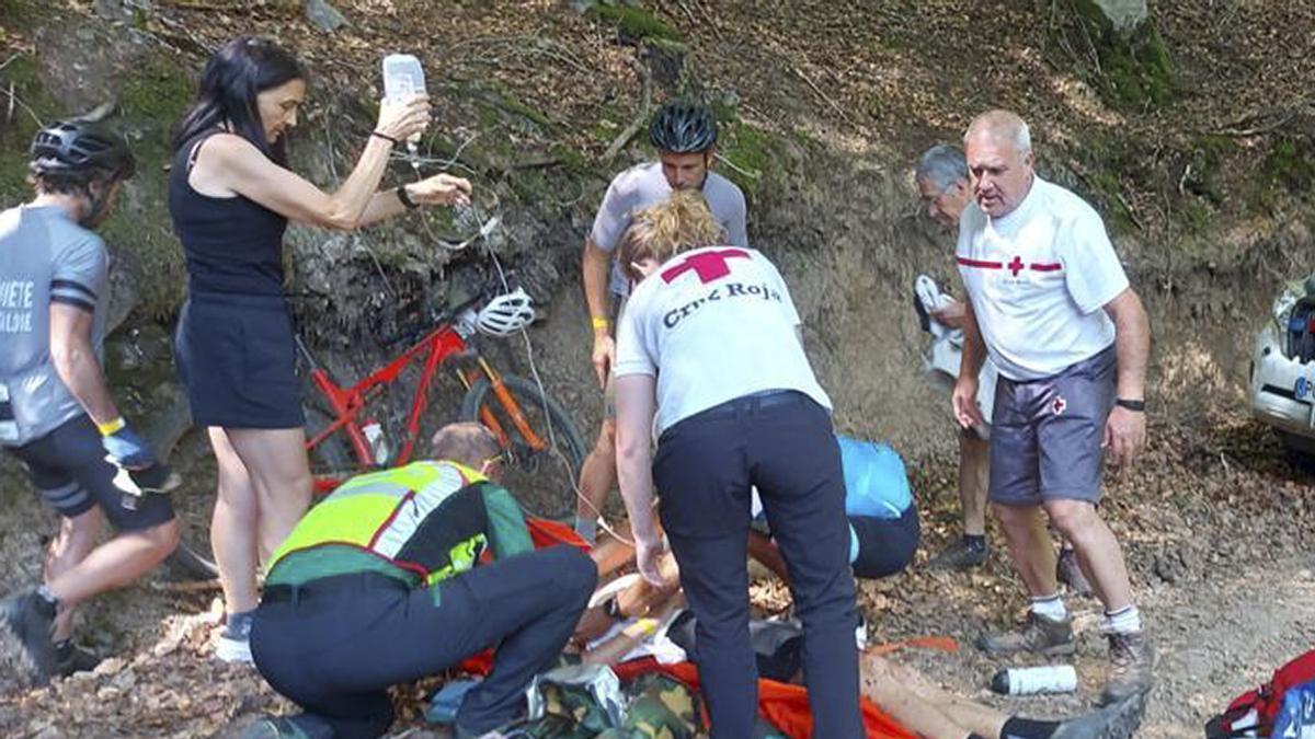 Un ciclista de la &quot;Extrem Valle de Ezcaray&quot; en la UCI tras desvanecerse en el recorrido