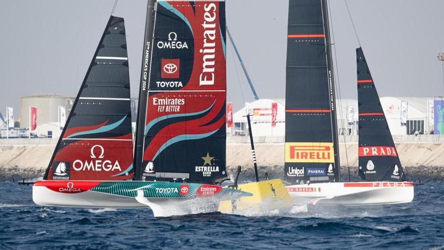 El momento de la regata de la Copa América de vela en Jeddah que ha roto el corazón a Italia