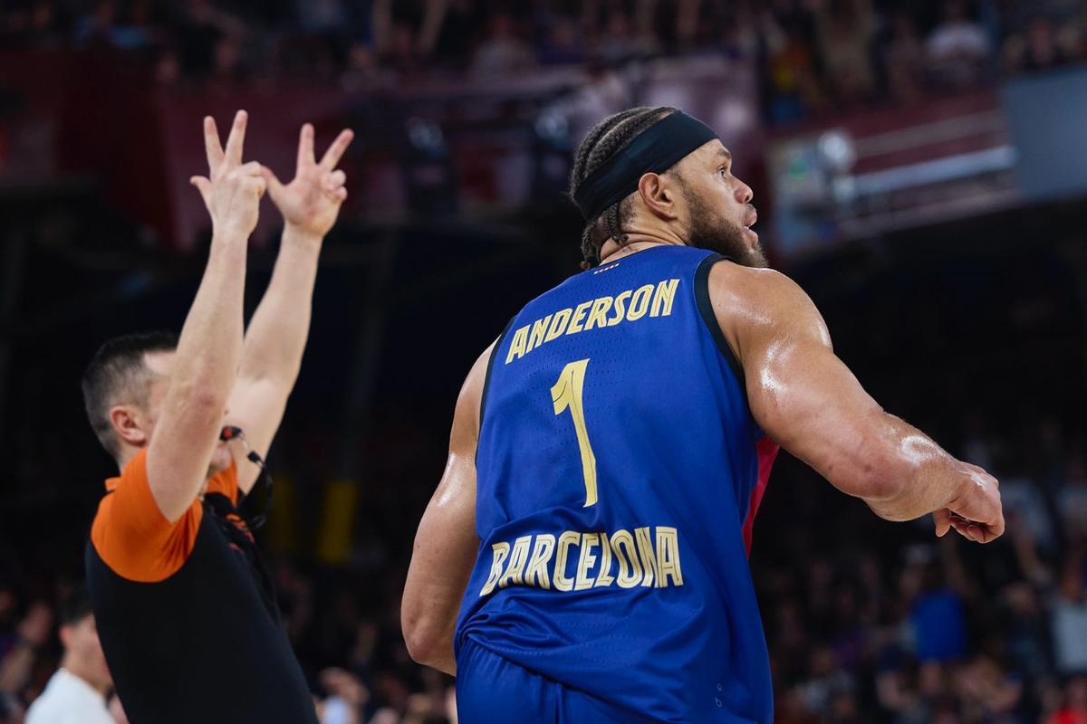 Anderson contribuía al ataque blaugrana con sus triples