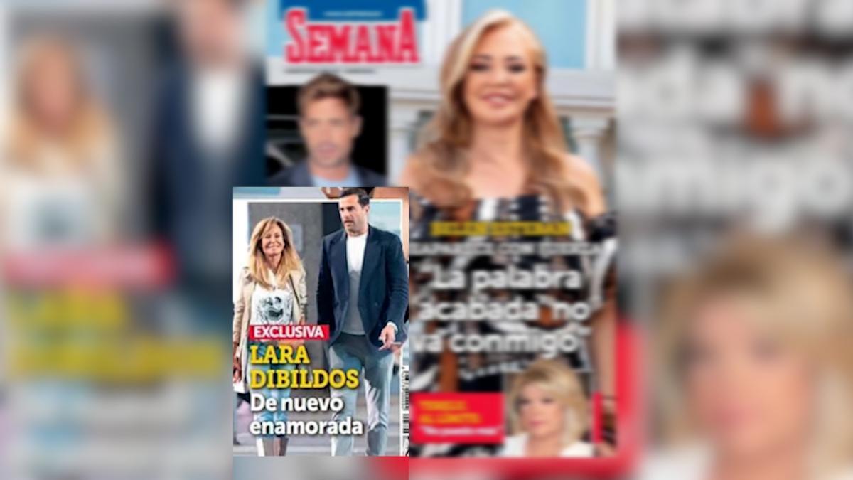Lara Dibildos con Carlos Maturana en la revista Semana