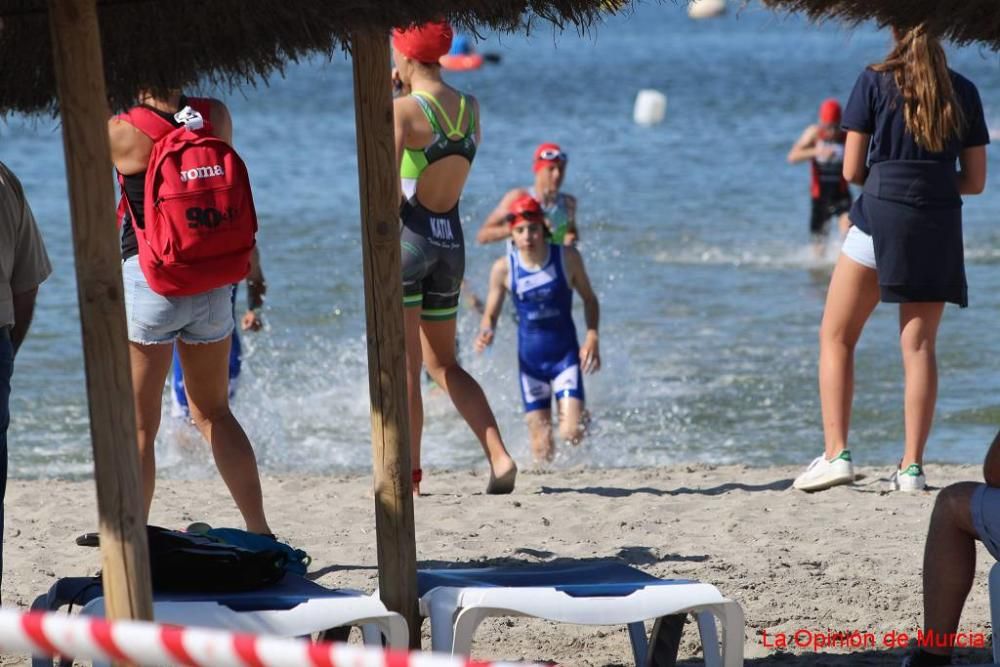 Final de triatlón de Deporte en Edad Escolar