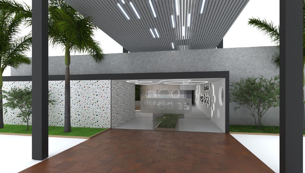 Aspecto del acceso remodelado desde el exterior.