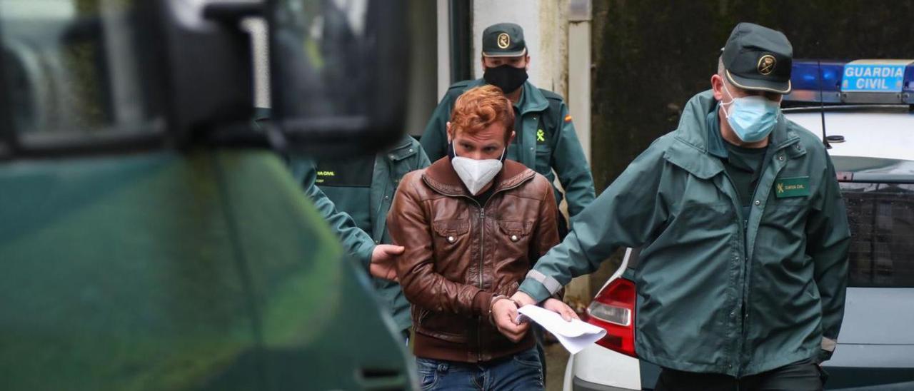 El acusado, Miguel Ángel G.M.,en enero de 2021 tras ser detenido por el crimen.