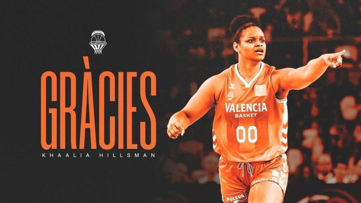 Cartel de despedida Khaalia Hillsman