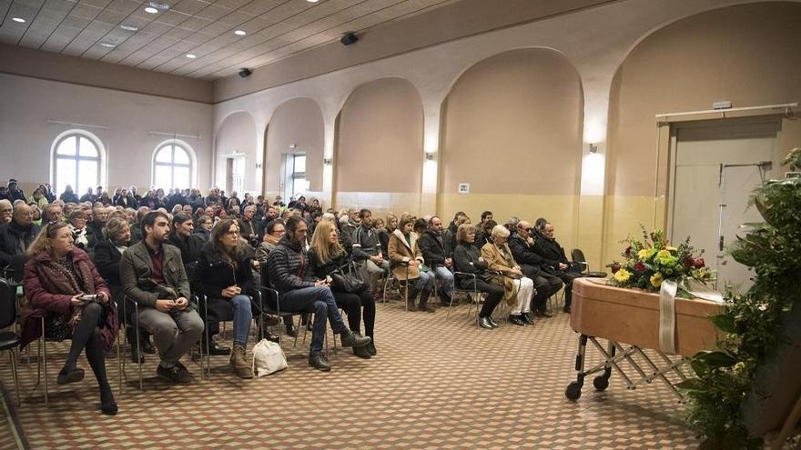 Un moment de la cerimònia de comiat que ha tingut lloc aquest dimarts a la sala del Casino Borràs