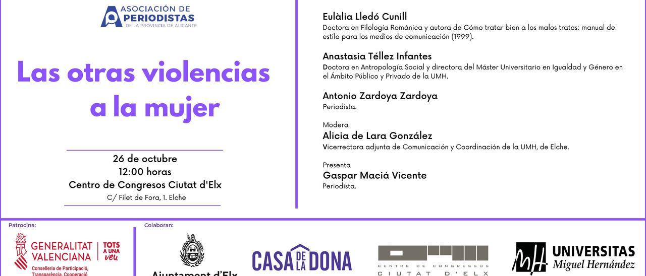 Programa del acto en el Centro de Congresos de Elche