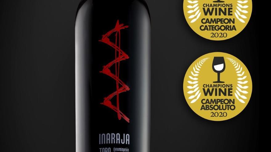 Botella del vino de Toro distinguido con el galardón