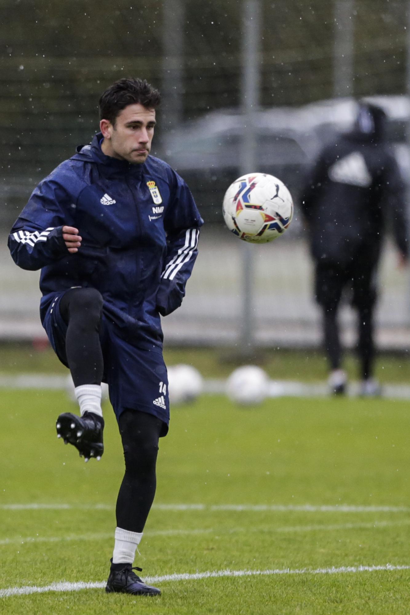 Entrenamiento del Oviedo tras empatar ante el Alcorcón