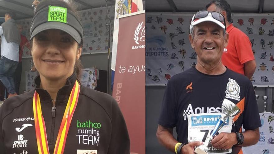 Alicia Antón y Manolo Rico, subcampeones de España de 100 kilómetros