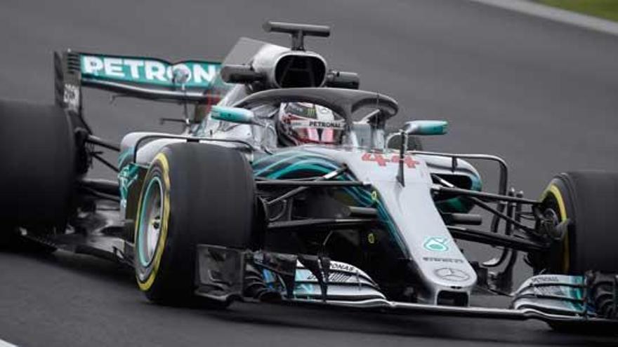 Lewis Hamilton, en Montmeló.