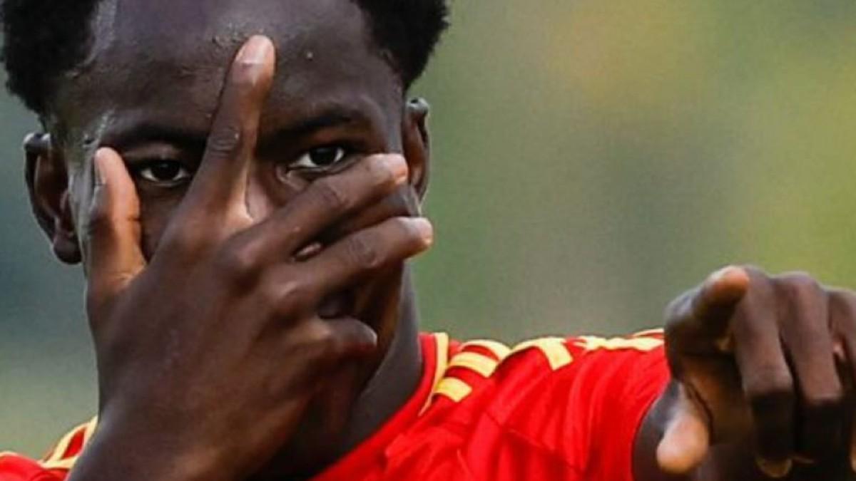 Ebrima Tunkara, protagonista en la selección sub17 con un doblete