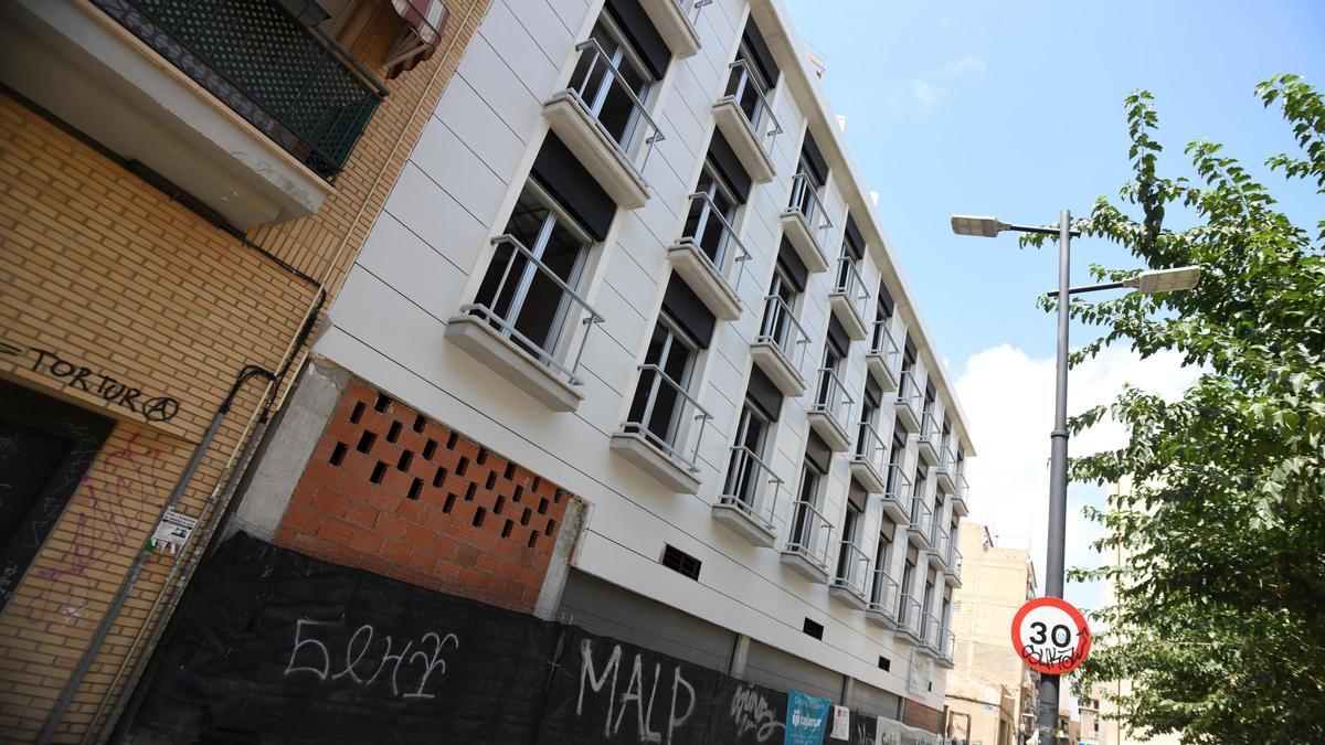Edificio en construcción en Murcia.