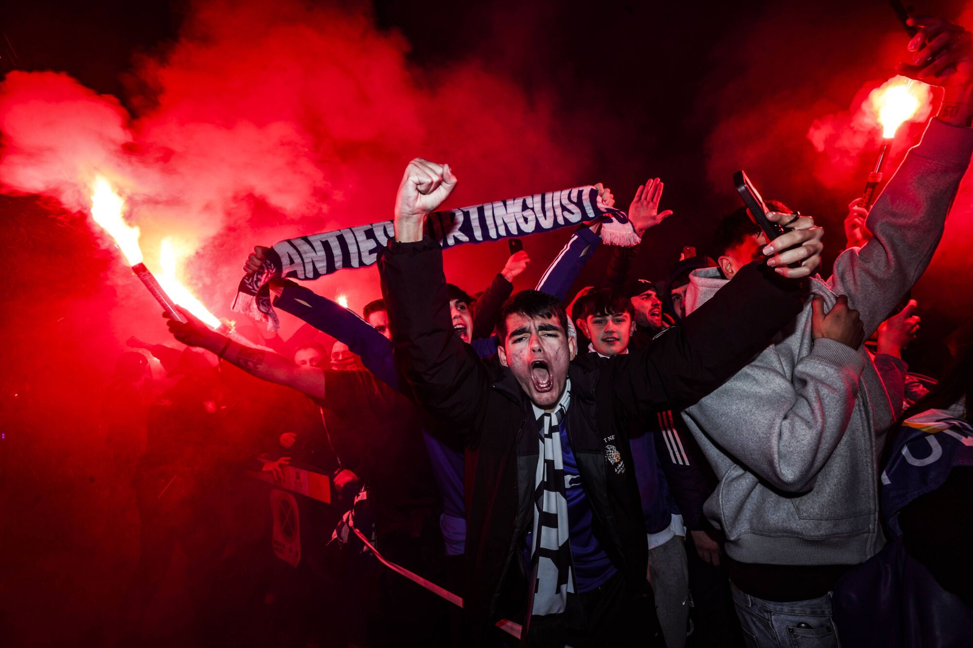 Ambientazo en Oviedo para el derbi número 100: así lo celebraron los azules