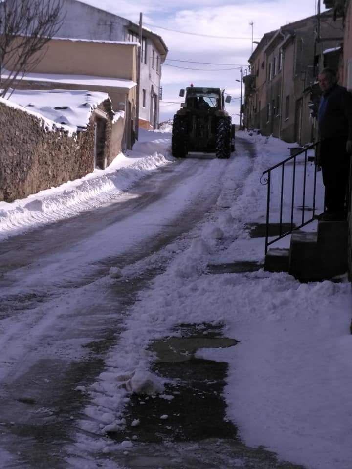 GALERÍA | Carbajales, cubierto por la nieve del temporal Filomena