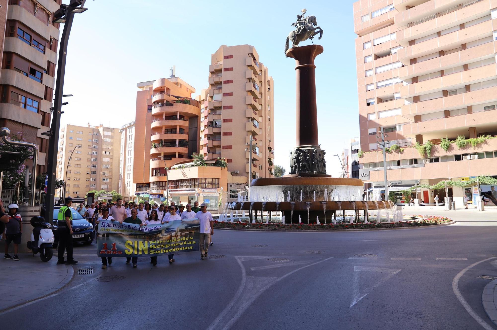 Manifestación por el XI Aniversario de la riada de San Wenceslao