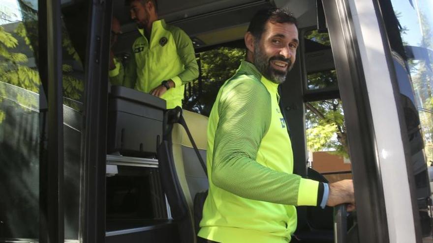 Jesús Muñoz, antes de viajar a Cornellà