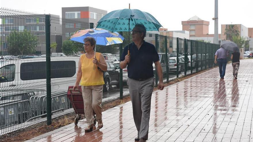 Aviso amarillo por lluvias de hasta 20 l/m2 y granizadas