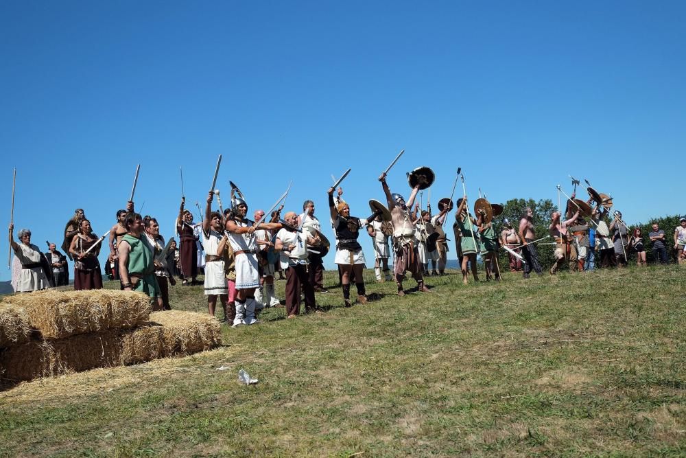 Batalla en la fiesta Astur romana en Carabanzo