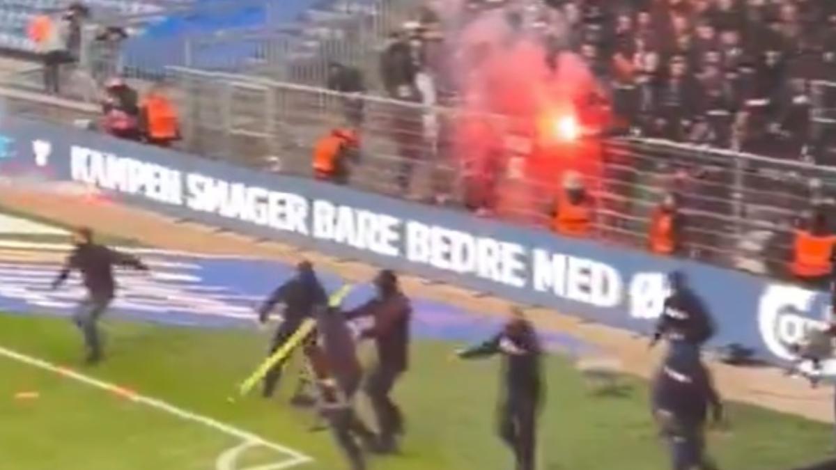 Los ultras la arman antes del derbi Brondby-Copenhague