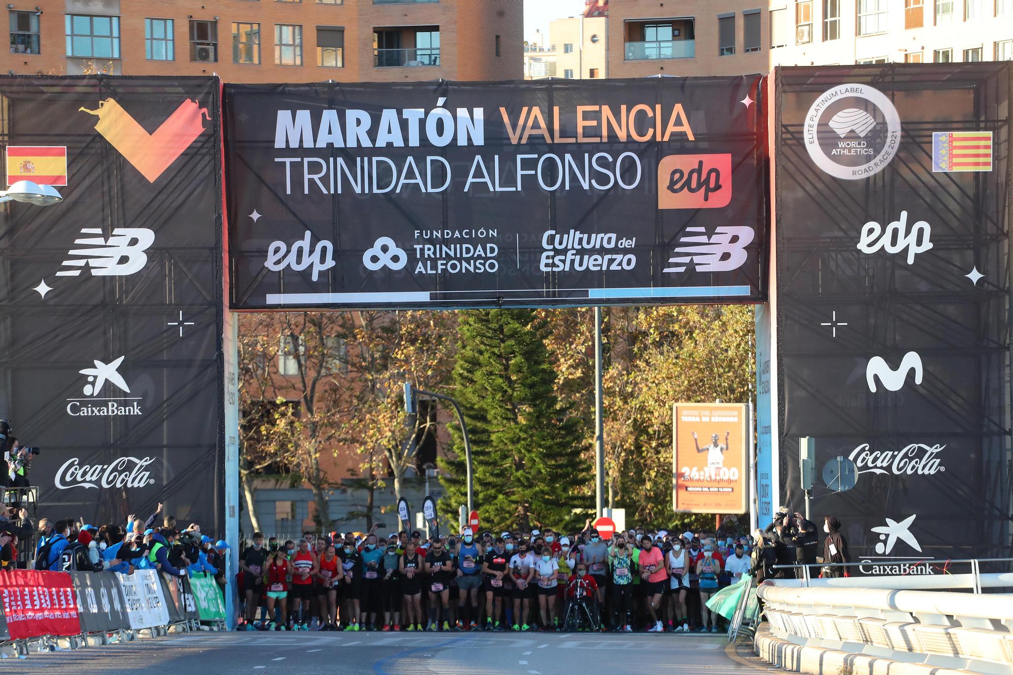 Salida del Maratón Valencia 2021