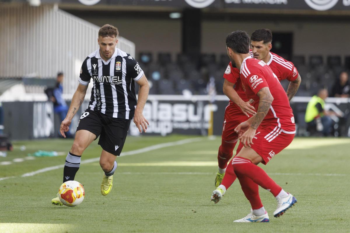 Dani Perejón, en un partido con el FC Cartagena