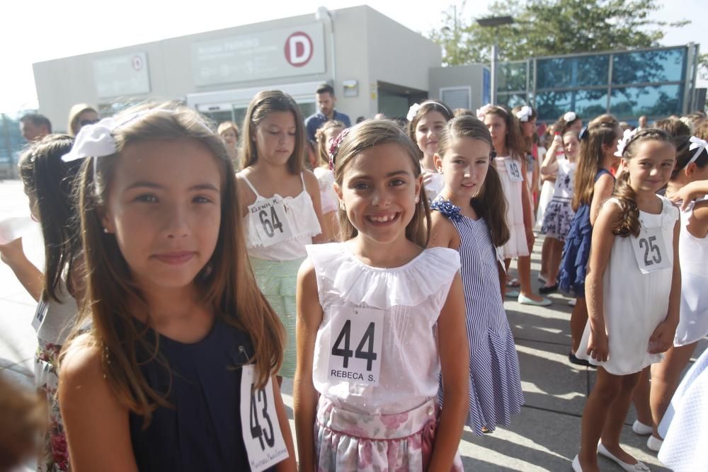 Las candidatas a la Corte de Honor Infantil, en l'Oceanogràfic