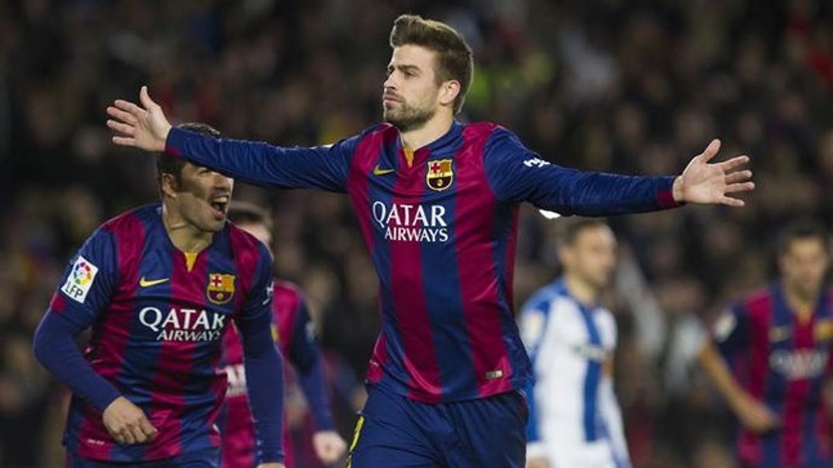 Piqué llega a los 200 partidos de Liga 