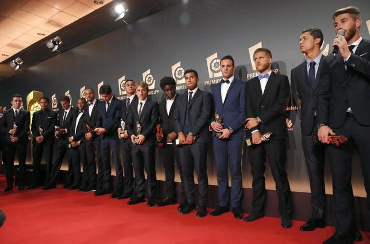 Els premiats a la gala de la LFP. Els premiats a la gala de la LFP.