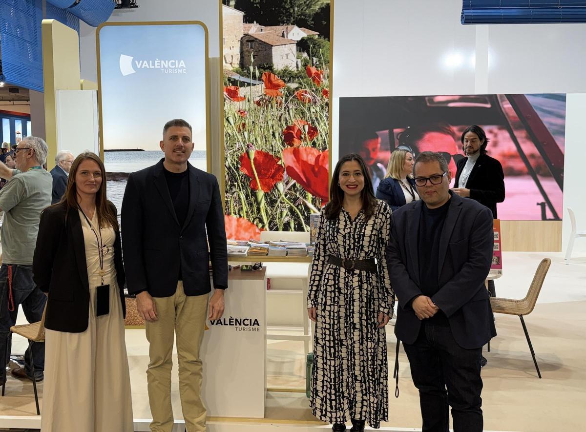 La delegación municipal en la feria de turismo de Berlín.