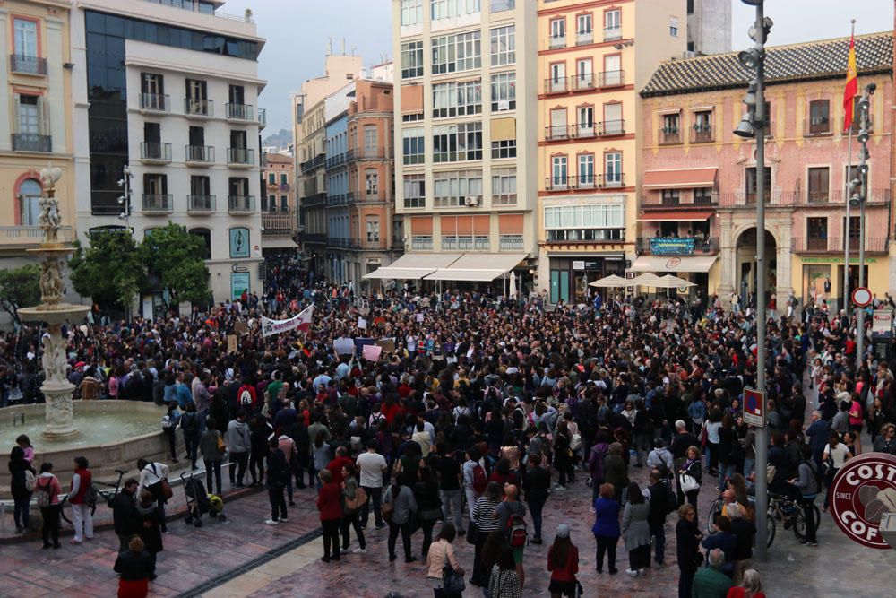 Manifestación en Málaga contra la sentencia de la Manada