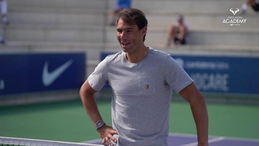 Rafa Nadal celebra su 34 aniversario en la Academia de Manacor