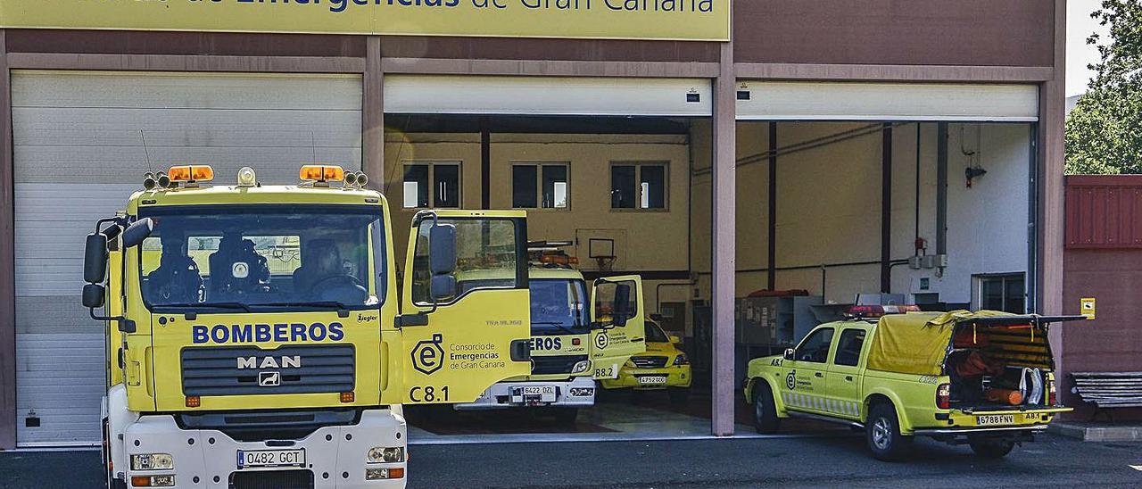 Parque de bomberos del Consorcio de Emergencias de Gran Canaria, en San Mateo. | | LP/DLP