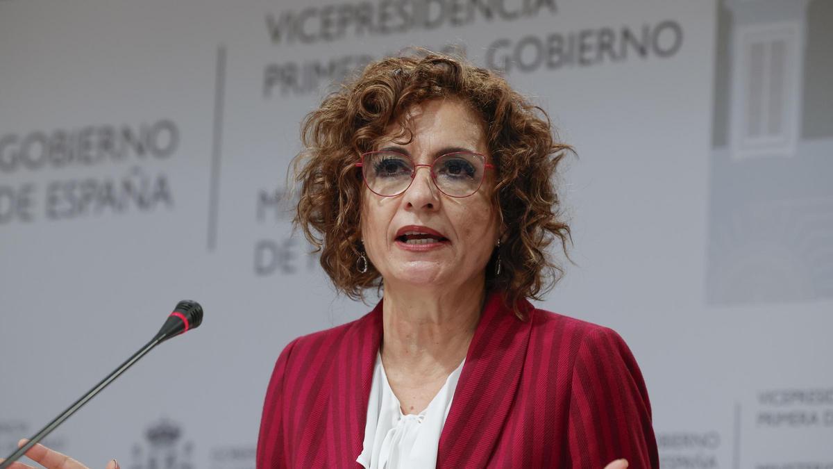 La ministra Montero, ayer.