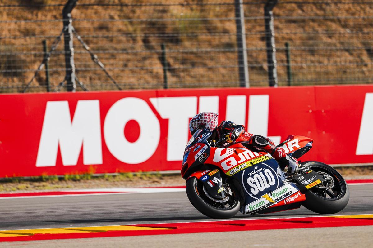 Sergio García Dols, en pista