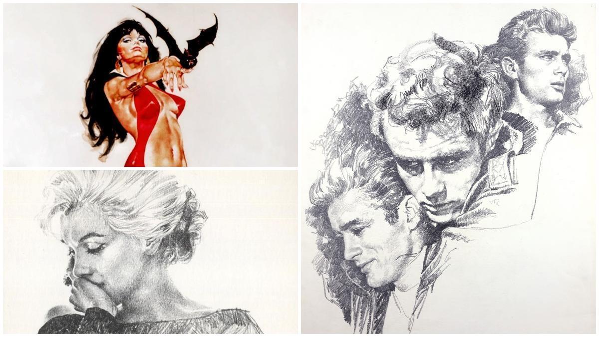 Vampirella, Marilyn y James Dean, por Pepe González.