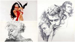 Vampirella, Marilyn y James Dean, por Pepe González.