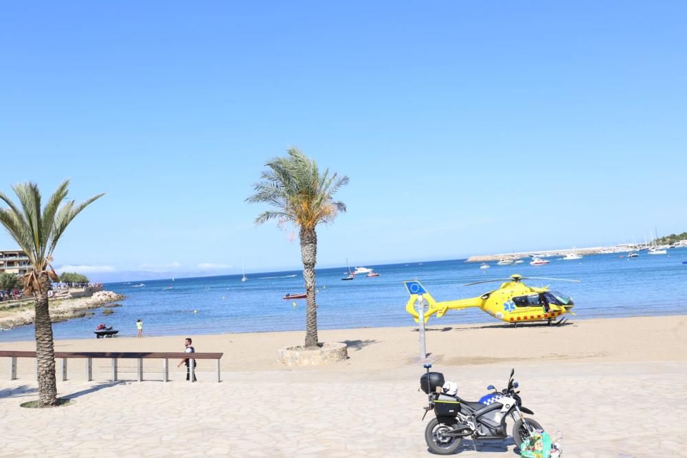 Ofegament d'un pare i un fill a la platja de Riells de l'Escala