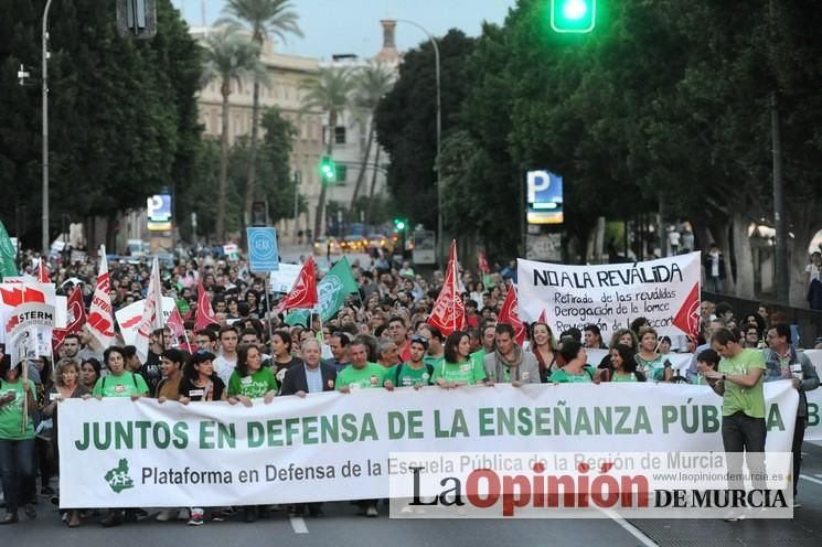 Manifestación contra la LOMCE en Murcia