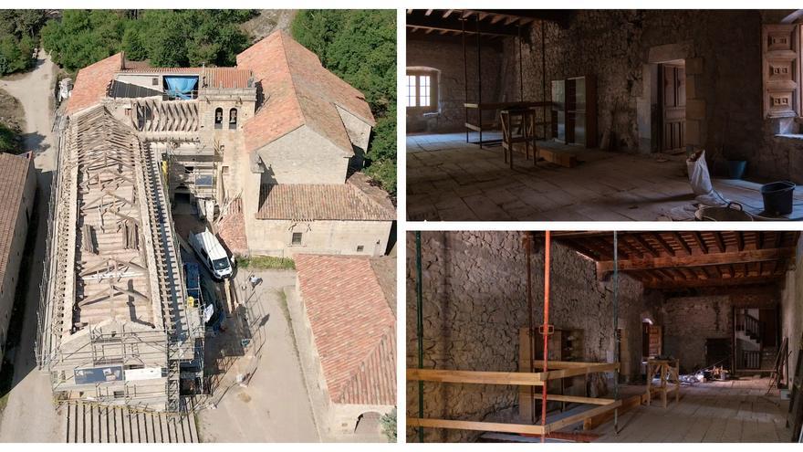 Las inclemencias del tiempo y la crisis de suministros dilatan las obras en Sant Joan de Penyagolosa