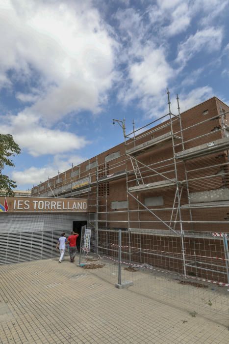 Obras en el Instituto de Torrellano