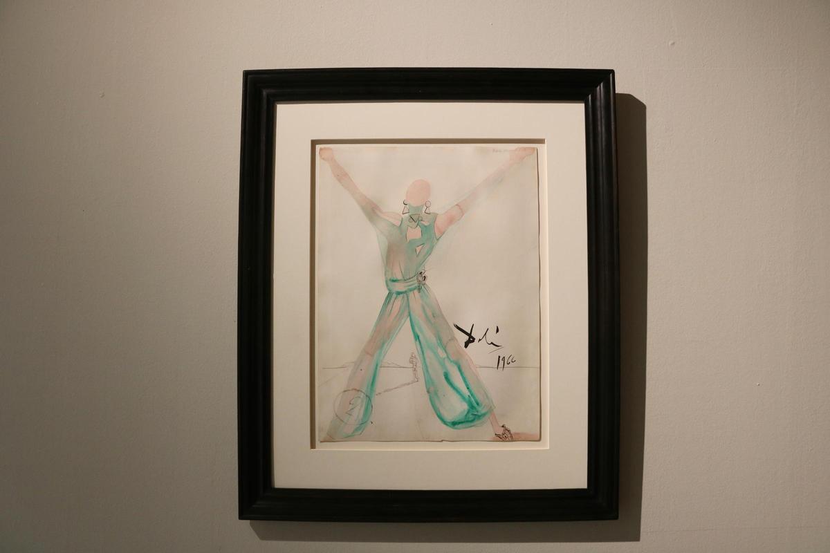 Una obra de Dalí de l’exposició 'Transnarcís' de la galeria Mayoral de Barcelona.