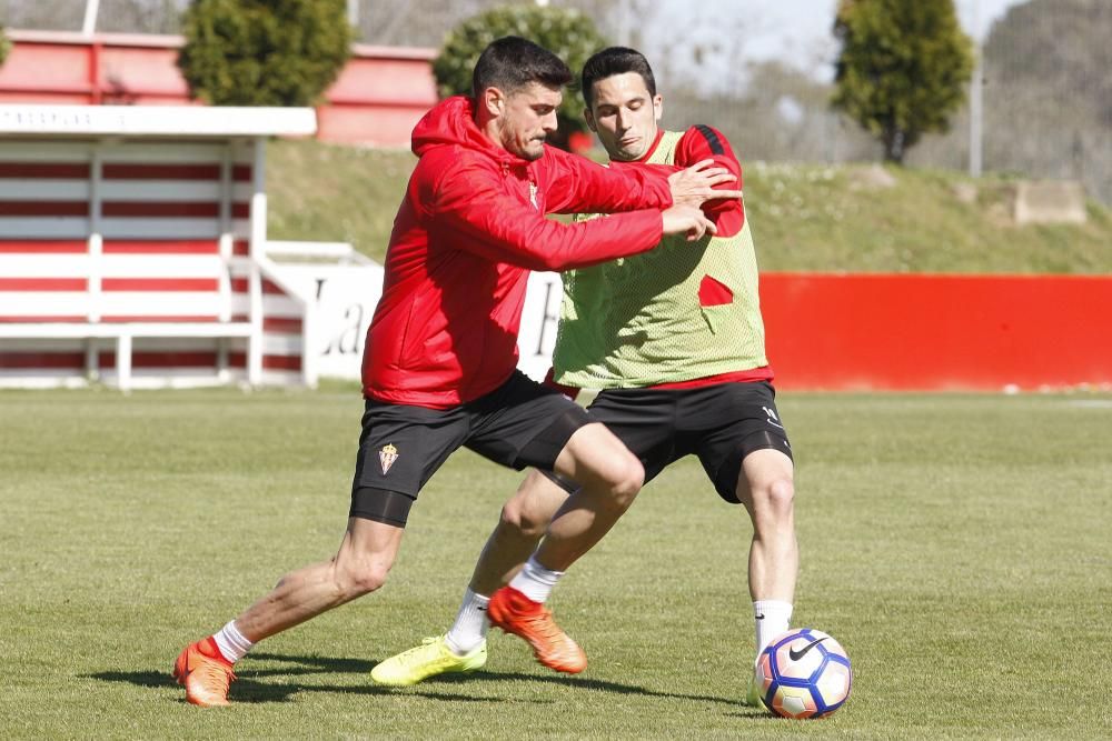 Entrenamiento del Sporting 27/03/2017