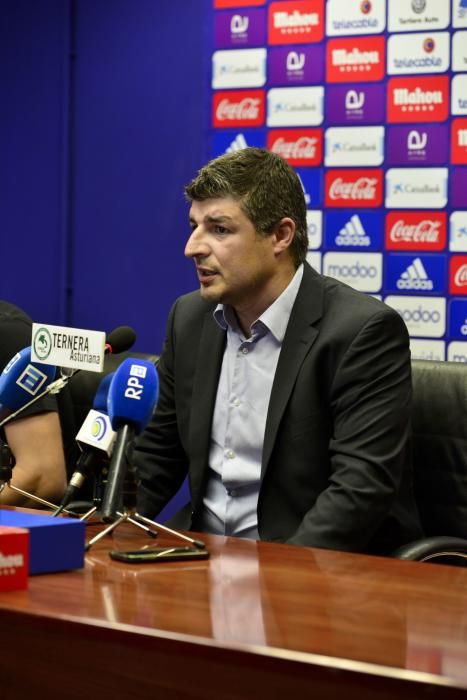 Presentación de los jugadores del Real Oviedo Jonathan Perira y Juan Carlos