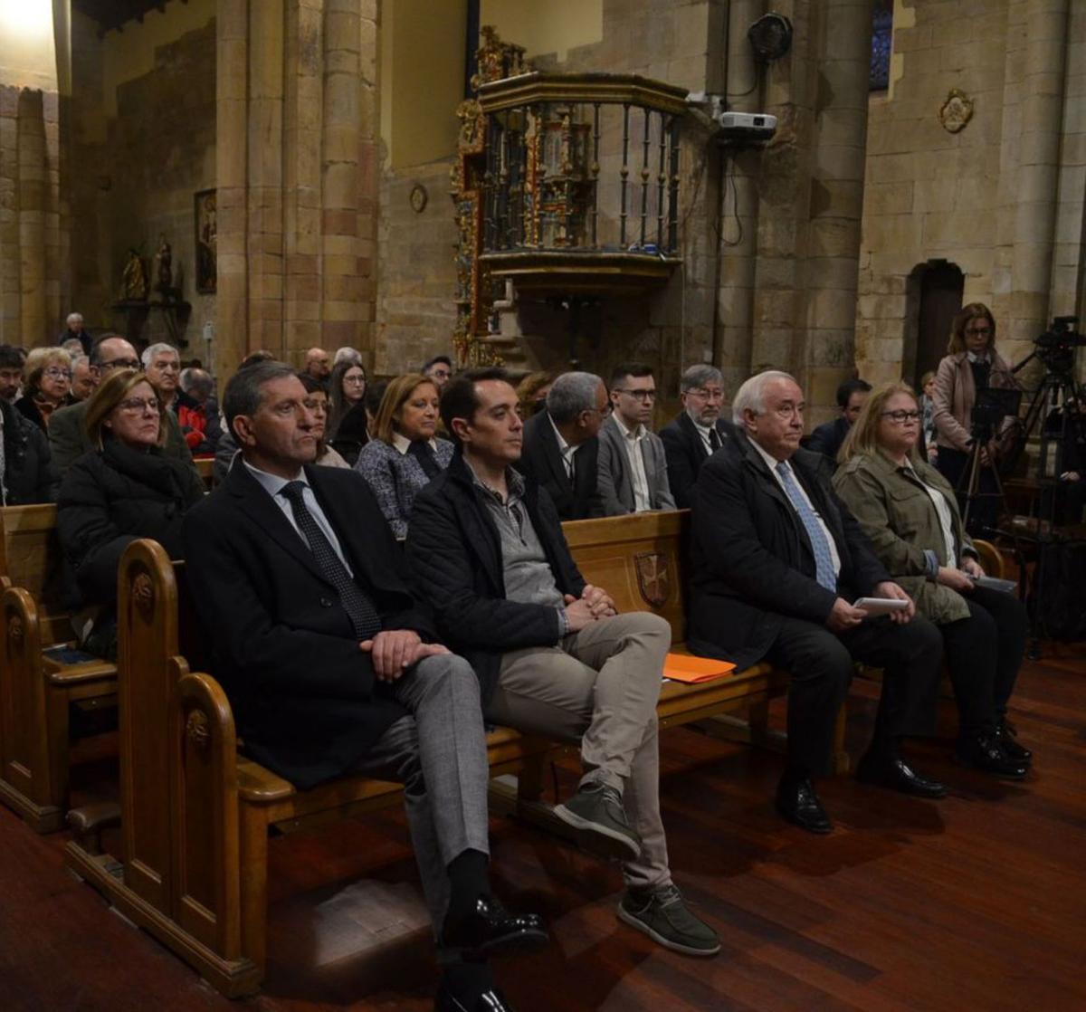 Acto del pregón en la iglesia de San Juan del Mercado. | E. P.