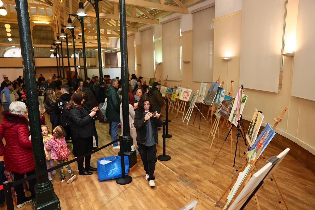 Los participantes en el XII Concurso de Pintura Rápida Los participantes en el XII Concurso de Pintura Rápida